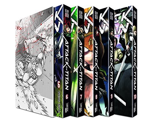Attack on Titan - Band 6-10+Sammelschuber