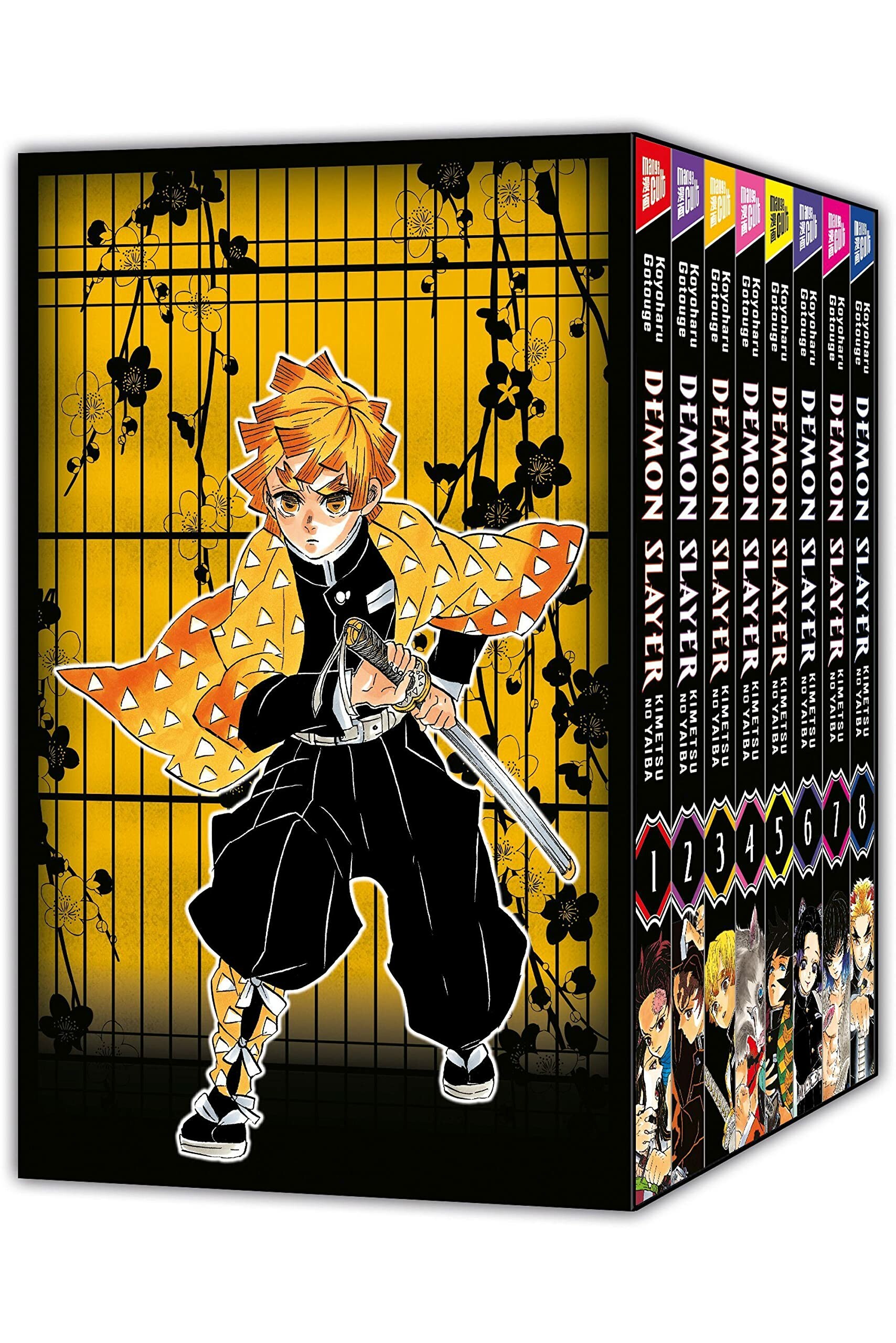 Demon Slayer: Kimetsu no yaiba - Band 1-8+Schuber